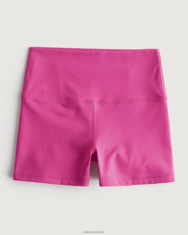Bottoms Hollister Women Gilly Hicks Active Recharge High-Rise Shortie 3 48820622 Dark Pink