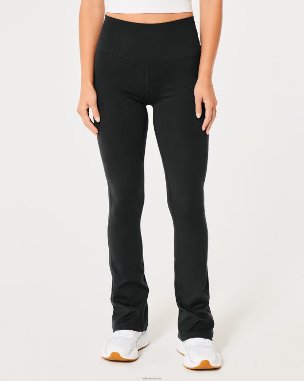 Bottoms Hollister Women Gilly Hicks Active Recharge Mini Flare Legging 48820758 Black