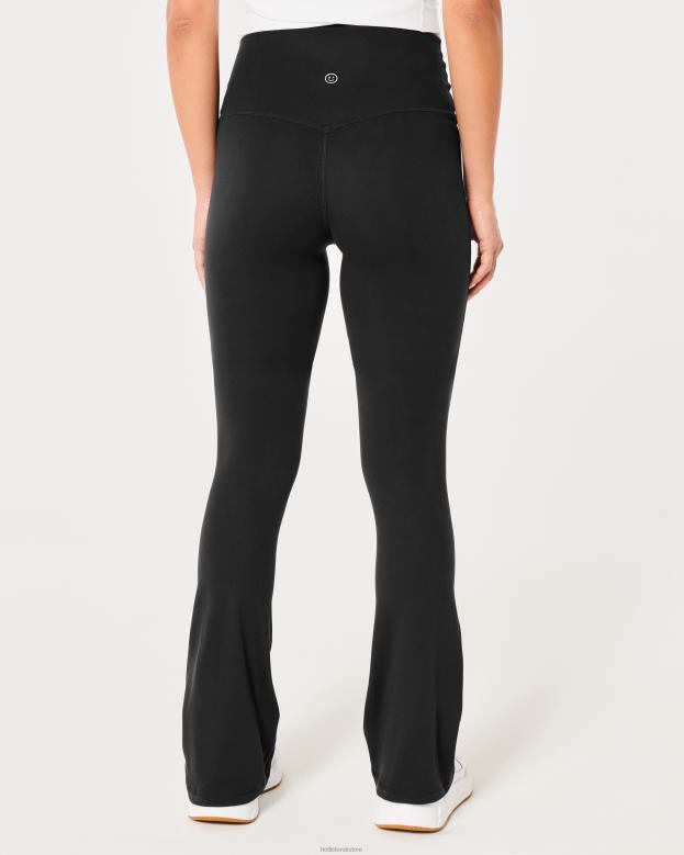 Bottoms Hollister Women Gilly Hicks Active Recharge Mini Flare Legging 48820758 Black