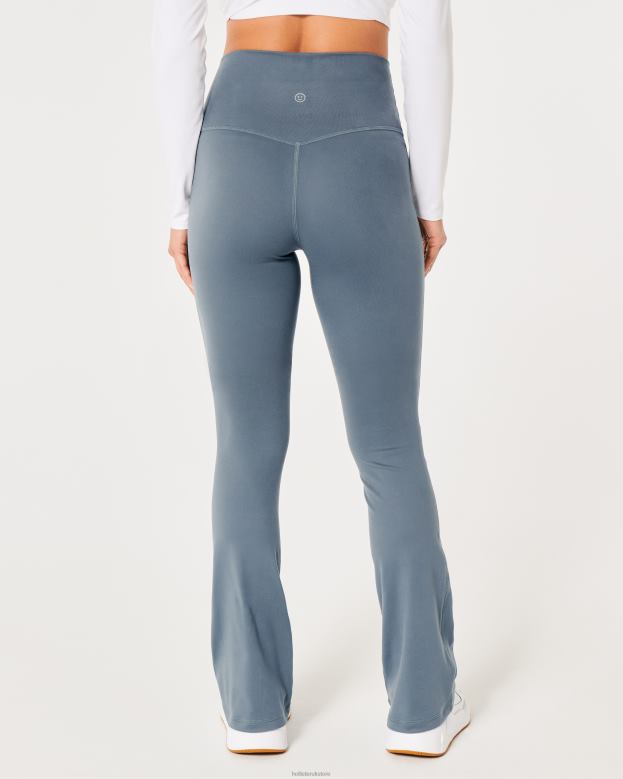 Bottoms Hollister Women Gilly Hicks Active Recharge Mini Flare Legging 48820760 Blue Grey