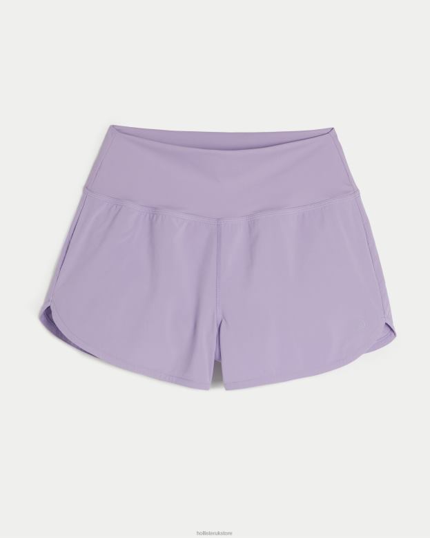 Bottoms Hollister Women Gilly Hicks Active Running Shorts 48820658 Light Purple