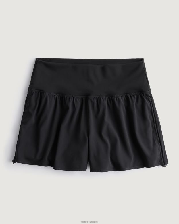 Bottoms Hollister Women Gilly Hicks Active Side Drawcord Active Shorts 3 48820776 Black
