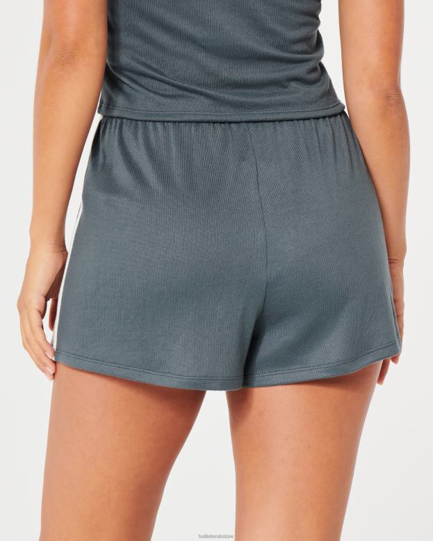 Bottoms Hollister Women Gilly Hicks Cozy Shorts 48820728 Dark Blue
