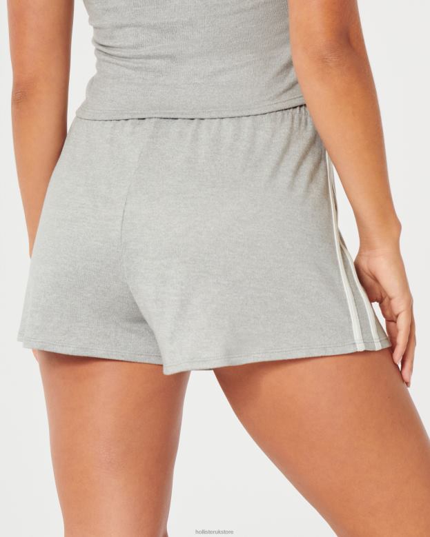 Bottoms Hollister Women Gilly Hicks Cozy Shorts 48820731 Light Heather Grey