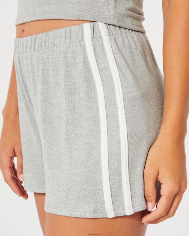 Bottoms Hollister Women Gilly Hicks Cozy Shorts 48820731 Light Heather Grey