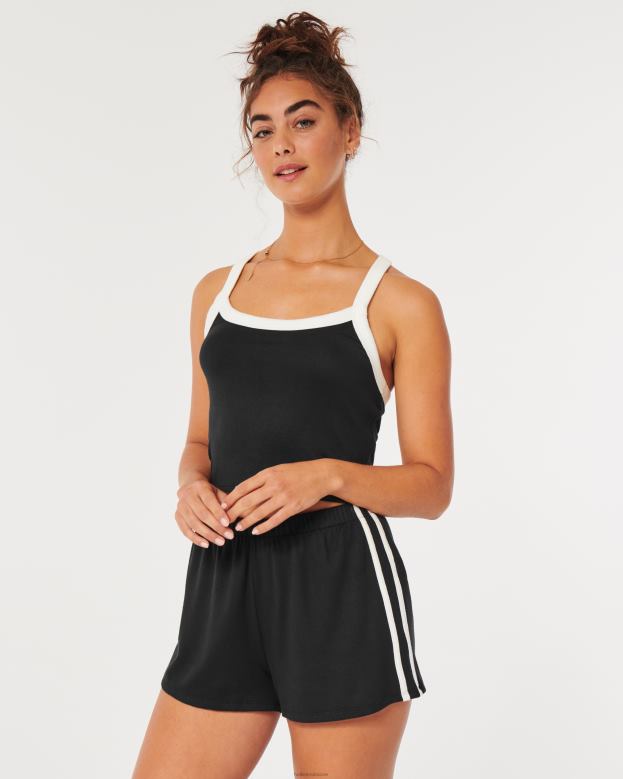 Bottoms Hollister Women Gilly Hicks Cozy Shorts 48820786 Black