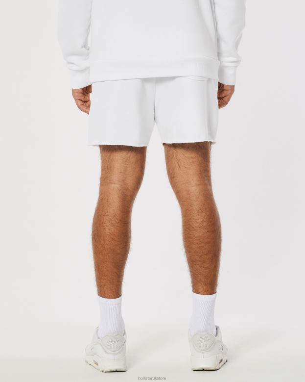 Bottoms Hollister Women Gilly Hicks Smile Series Logo Fleece Shorts 488201408 White