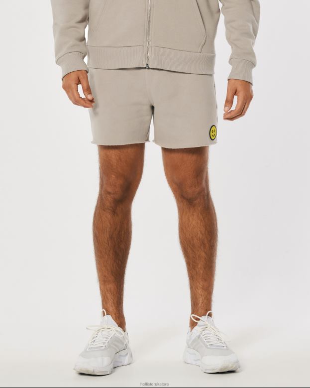 Bottoms Hollister Women Gilly Hicks Smile Series Logo Fleece Shorts 488201411 Light Brown