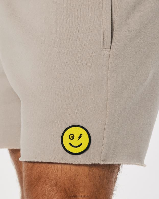 Bottoms Hollister Women Gilly Hicks Smile Series Logo Fleece Shorts 488201411 Light Brown