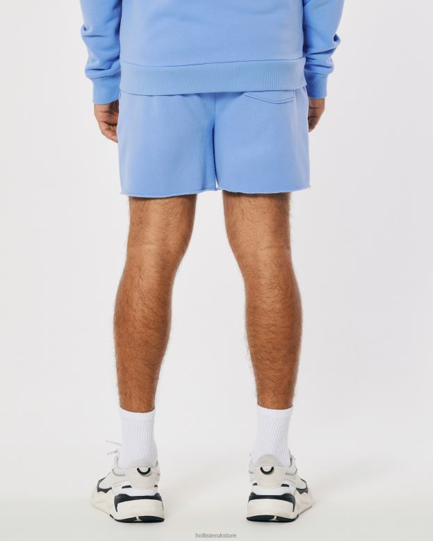 Bottoms Hollister Women Gilly Hicks Smile Series Logo Fleece Shorts 488201412 Blue