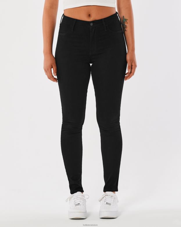 Bottoms Hollister Women High-Rise Black Jean Leggings 48820553 Black