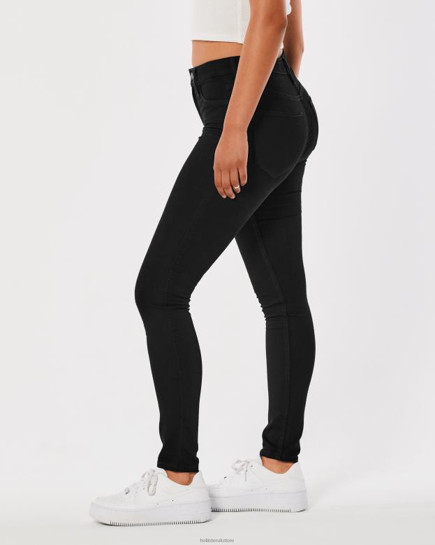 Bottoms Hollister Women High-Rise Black Jean Leggings 48820553 Black