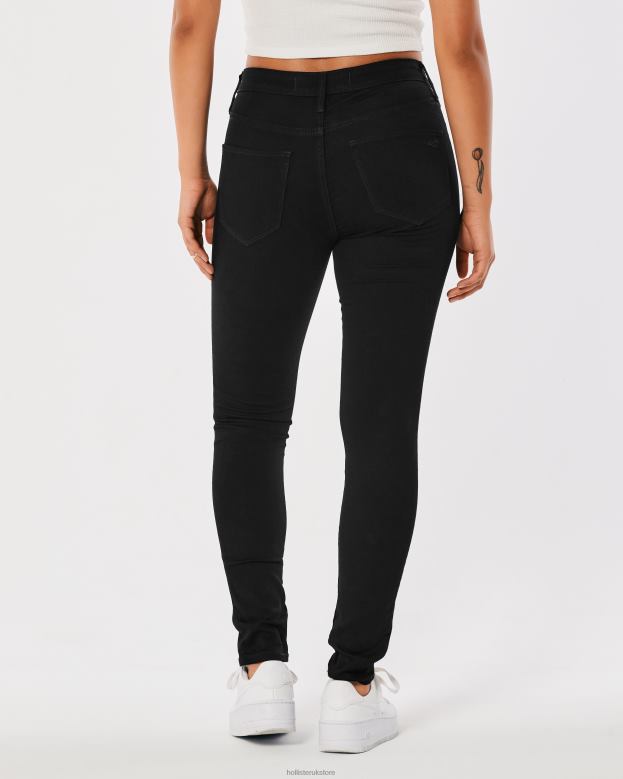Bottoms Hollister Women High-Rise Black Jean Leggings 48820553 Black