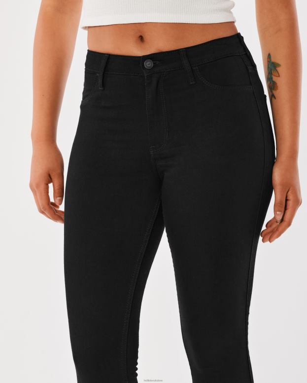 Bottoms Hollister Women High-Rise Black Jean Leggings 48820553 Black