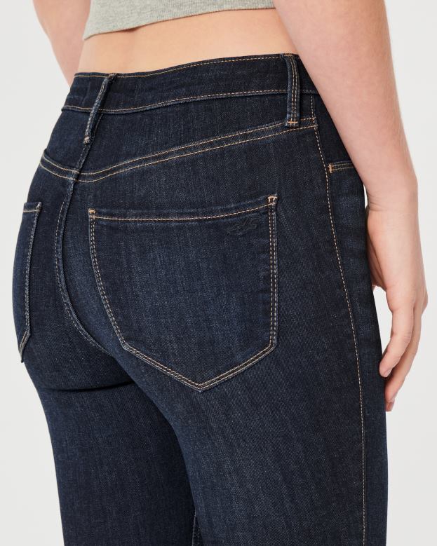 Bottoms Hollister Women High-Rise Dark Wash Jean Leggings 48820522 Dark Wash