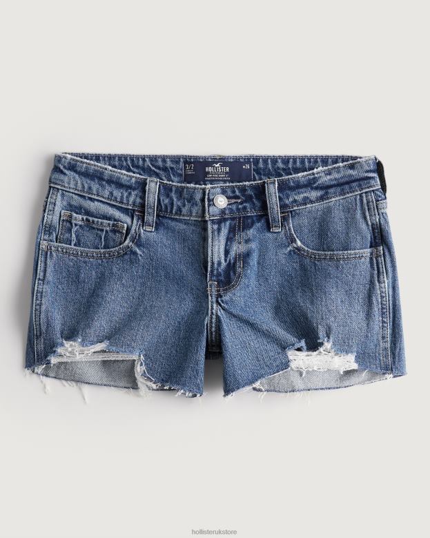 Dark Wash Raw Hem
