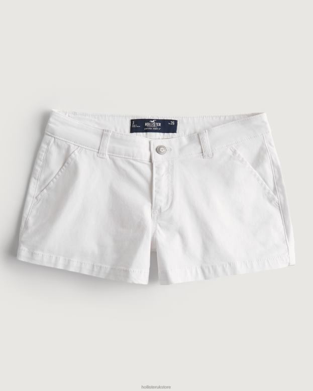 Bottoms Hollister Women Low-Rise Twill Chino Shorts 3 48820481 White