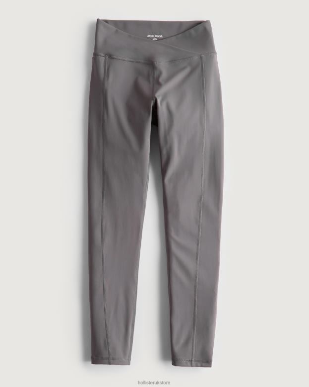 Bottoms Hollister Women Social Tourist High-Rise V-Waist Leggings 48820766 Grey