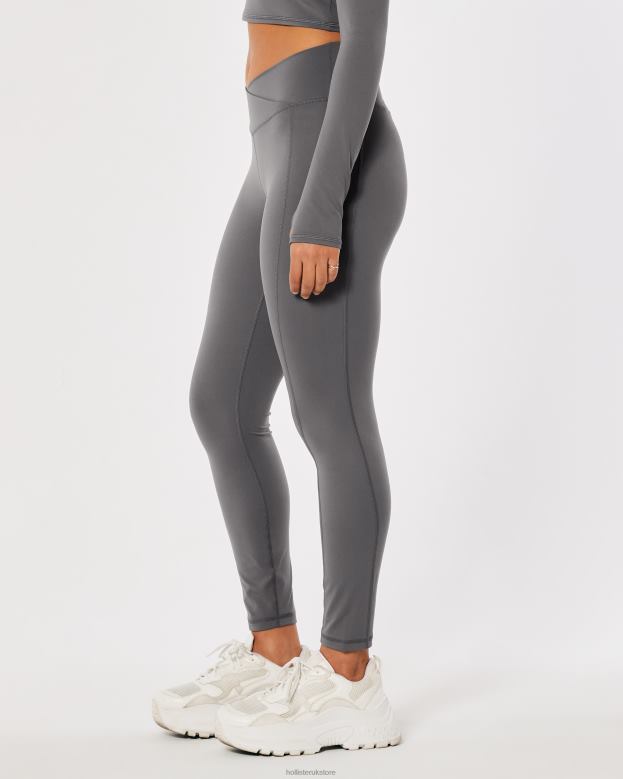 Bottoms Hollister Women Social Tourist High-Rise V-Waist Leggings 48820766 Grey
