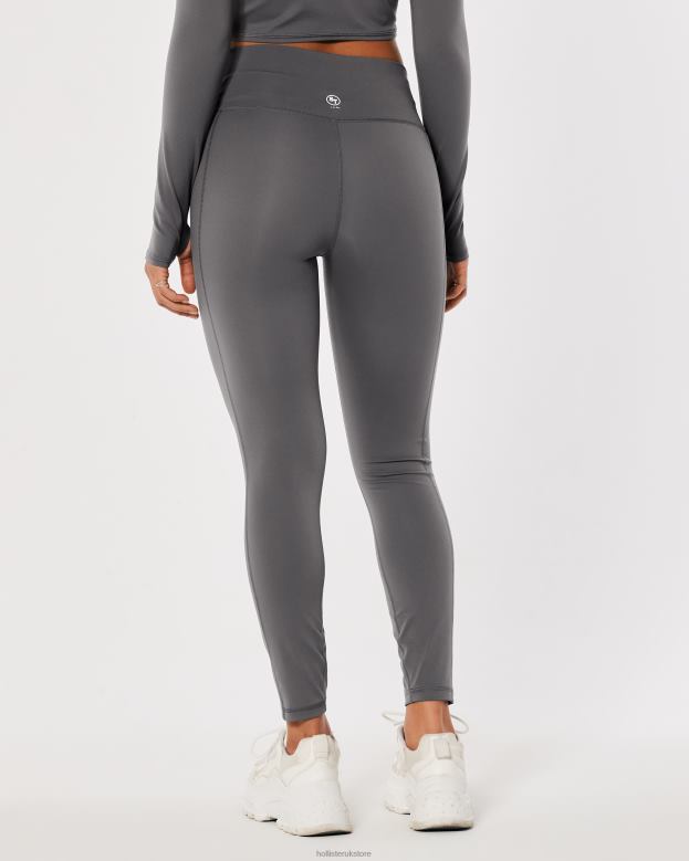 Bottoms Hollister Women Social Tourist High-Rise V-Waist Leggings 48820766 Grey