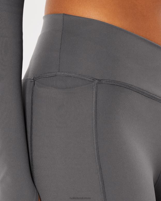 Bottoms Hollister Women Social Tourist High-Rise V-Waist Leggings 48820766 Grey