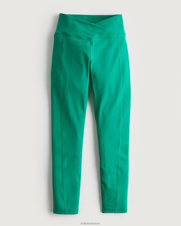 Bottoms Hollister Women Social Tourist High-Rise V-Waist Leggings 48820769 Green
