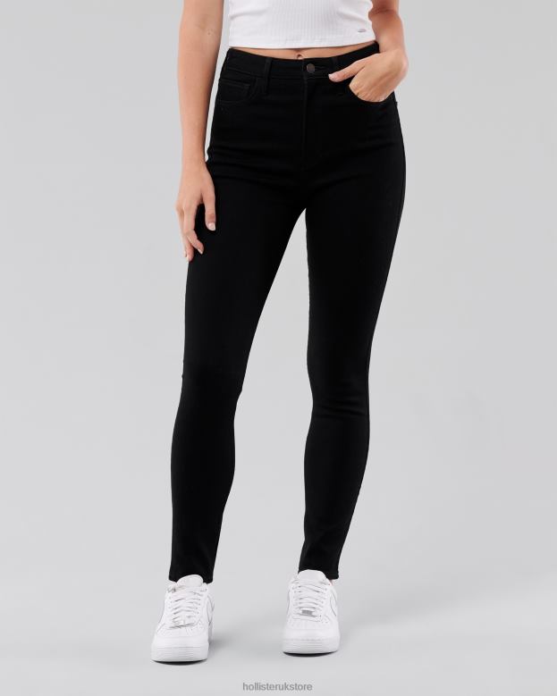 Bottoms Hollister Women Ultra High-Rise Black Super Skinny Jeans 48820736 Black