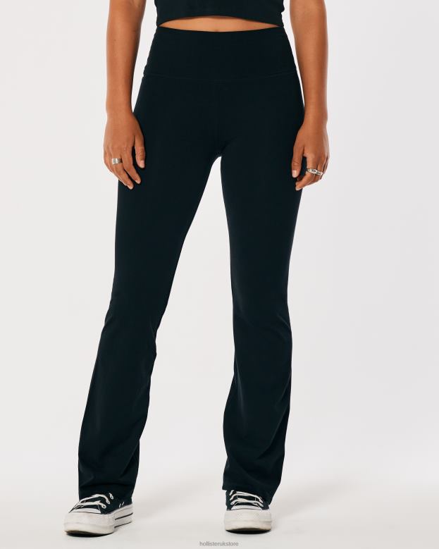 Bottoms Hollister Women Ultra High-Rise Bootcut Leggings 48820641 Black
