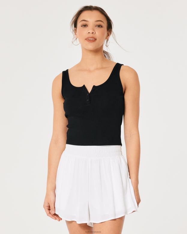 Bottoms Hollister Women Ultra High-Rise Flowy Soft Shorts 48820632 White