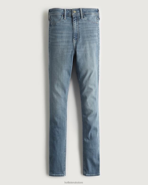 Bottoms Hollister Women Ultra High-Rise Medium Wash Jean Leggings 48820723 Medium Wash