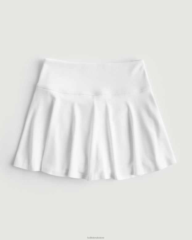 Bottoms Hollister Women Ultra High-Rise Mini Skater Skort 48820496 White