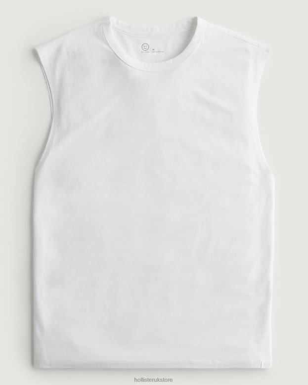 Tops Hollister Men Gilly Hicks Active Essentials Muscle Tank 488201065 White