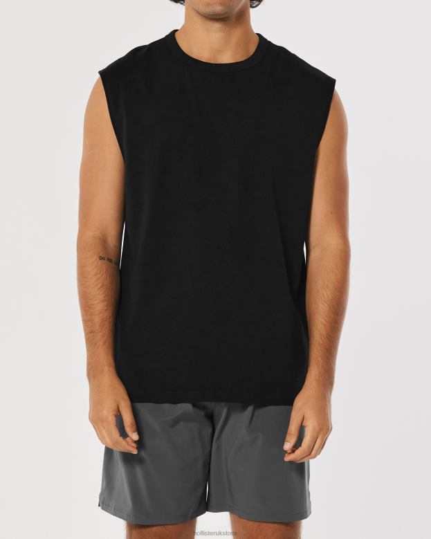 Tops Hollister Men Gilly Hicks Active Essentials Muscle Tank 488201083 Black