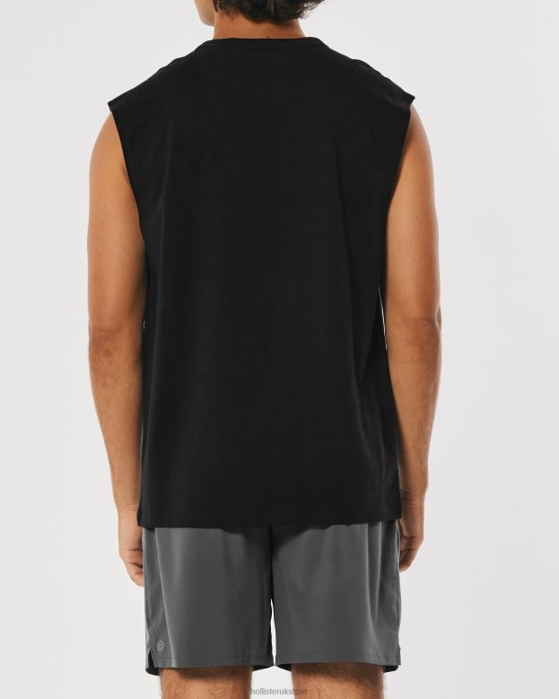 Tops Hollister Men Gilly Hicks Active Essentials Muscle Tank 488201083 Black