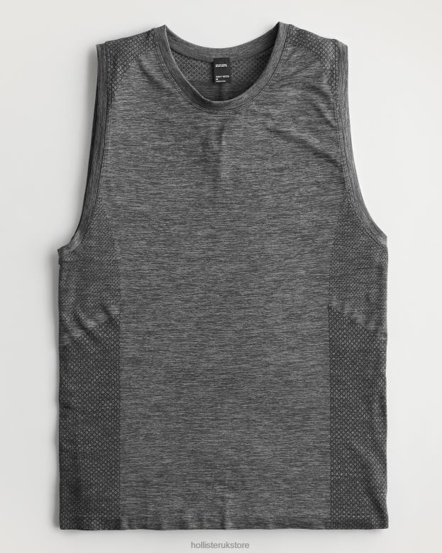 Tops Hollister Men Gilly Hicks Active Seamless Active Tank 48820940 Dark Heather Grey