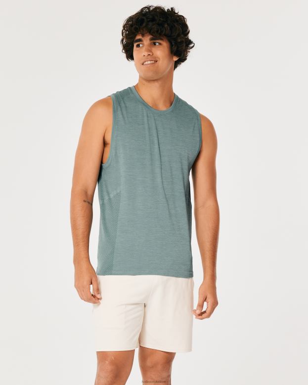 Tops Hollister Men Gilly Hicks Active Seamless Active Tank 48820940 Dark Heather Grey