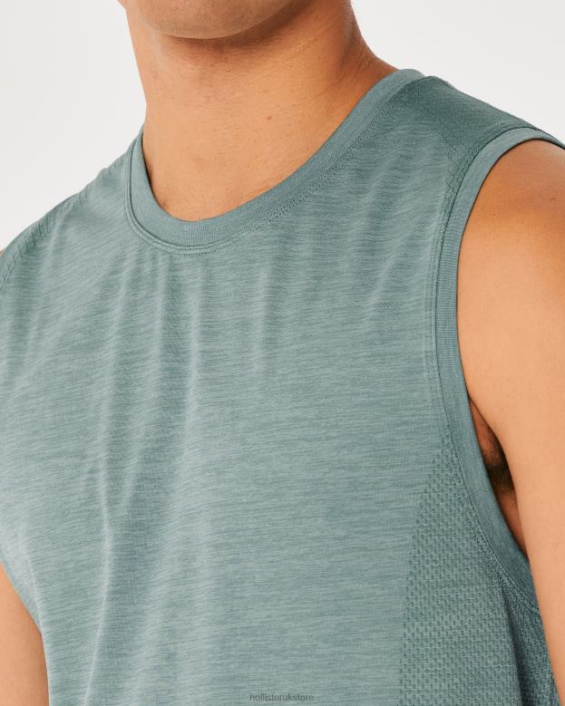 Tops Hollister Men Gilly Hicks Active Seamless Active Tank 48820940 Dark Heather Grey