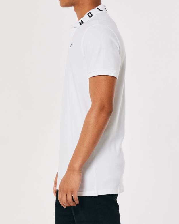 Tops Hollister Men Logo Collar Polo 48820833 White
