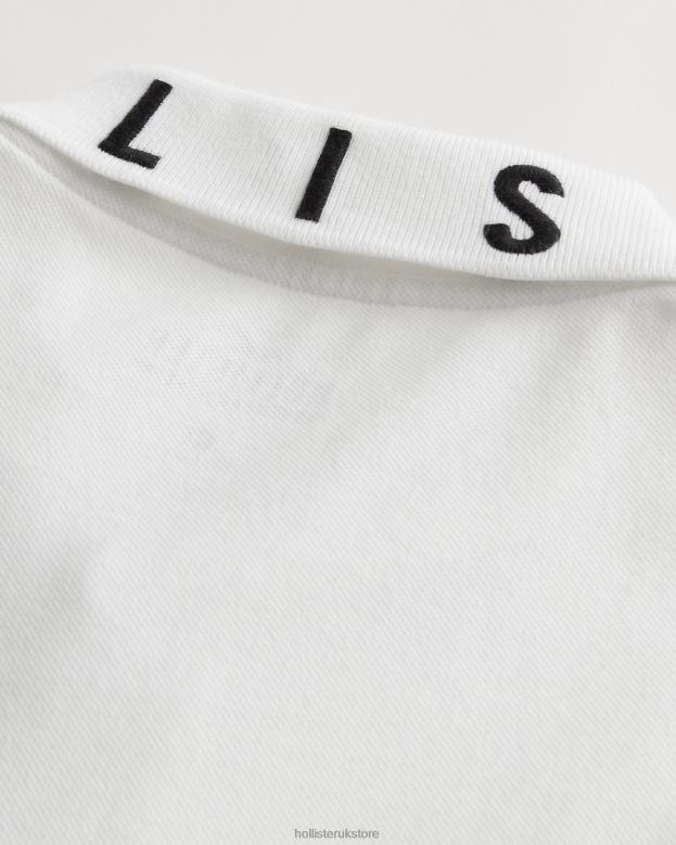 Tops Hollister Men Logo Collar Polo 48820833 White