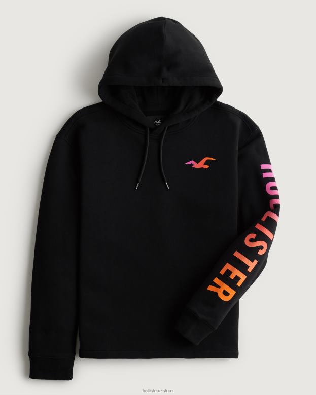 Black With Sleeve Graphic