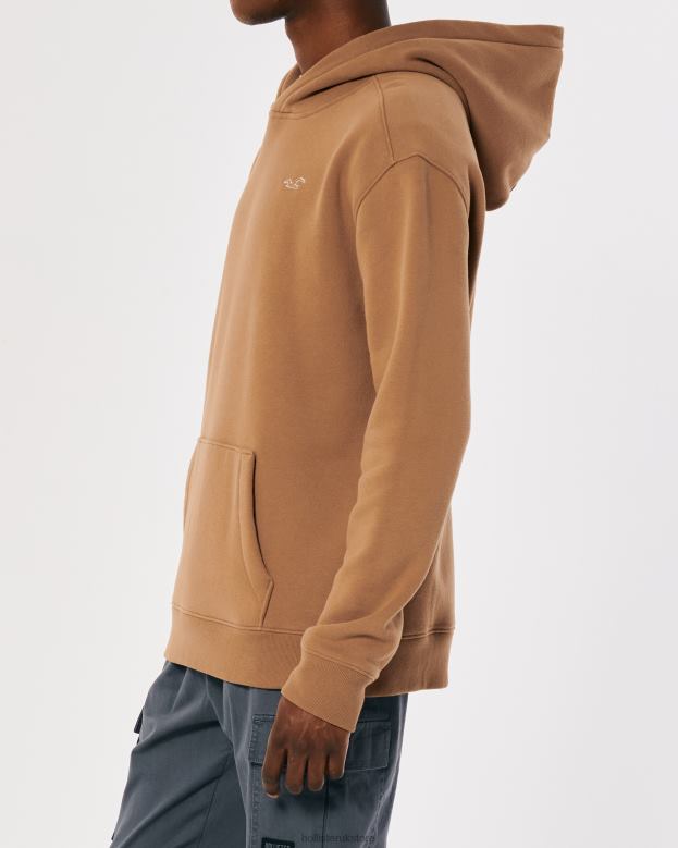 Tops Hollister Men Logo Icon Hoodie 48820890 Brown