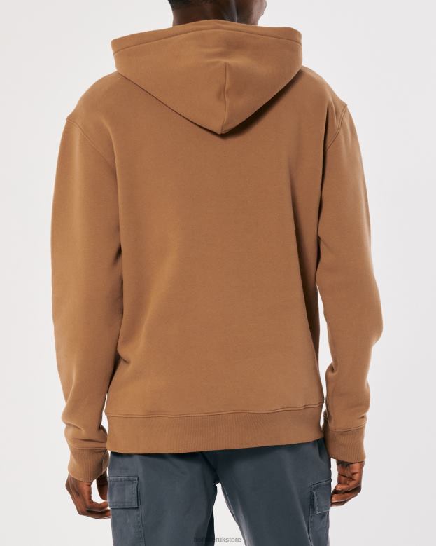 Tops Hollister Men Logo Icon Hoodie 48820890 Brown