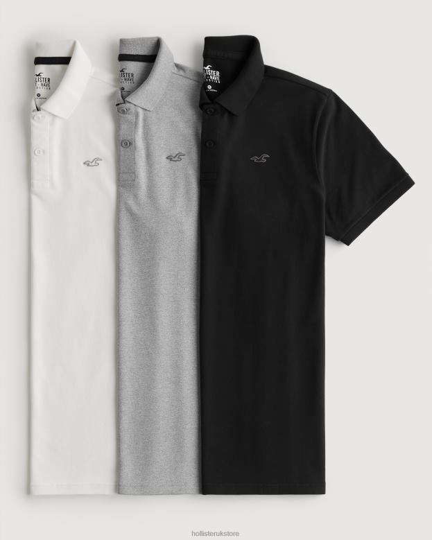 Tops Hollister Men Logo Icon Polo 3-Pack 48820906 Multi
