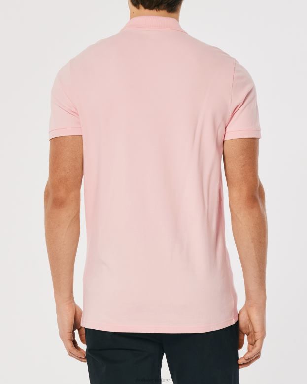 Tops Hollister Men Logo Icon Polo 488201057 Light Pink