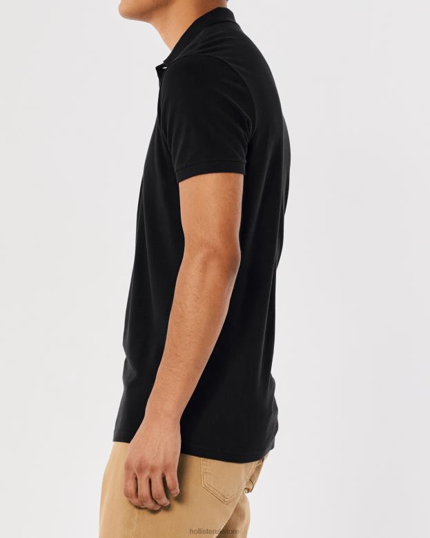 Tops Hollister Men Logo Icon Polo 48820796 Black