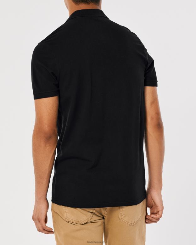 Tops Hollister Men Logo Icon Polo 48820796 Black