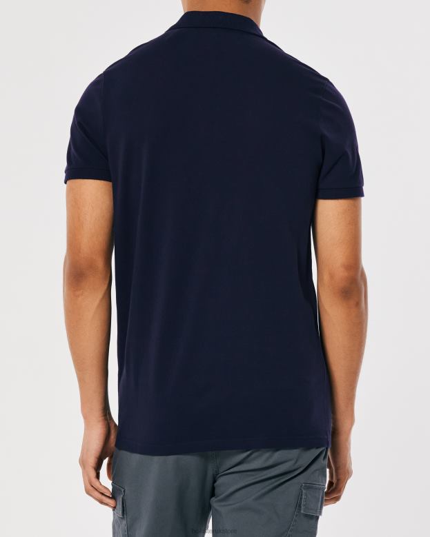 Tops Hollister Men Logo Icon Polo 48820800 Navy