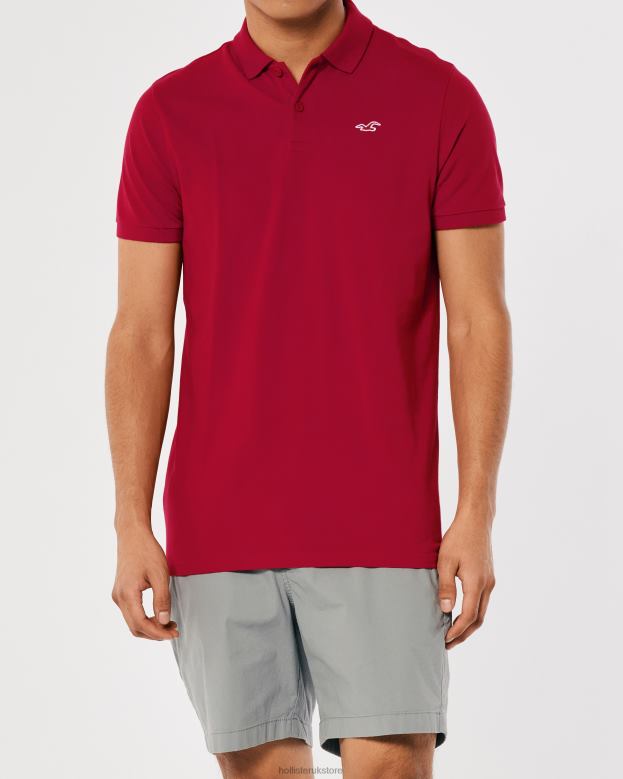 Tops Hollister Men Logo Icon Polo 48820802 Red