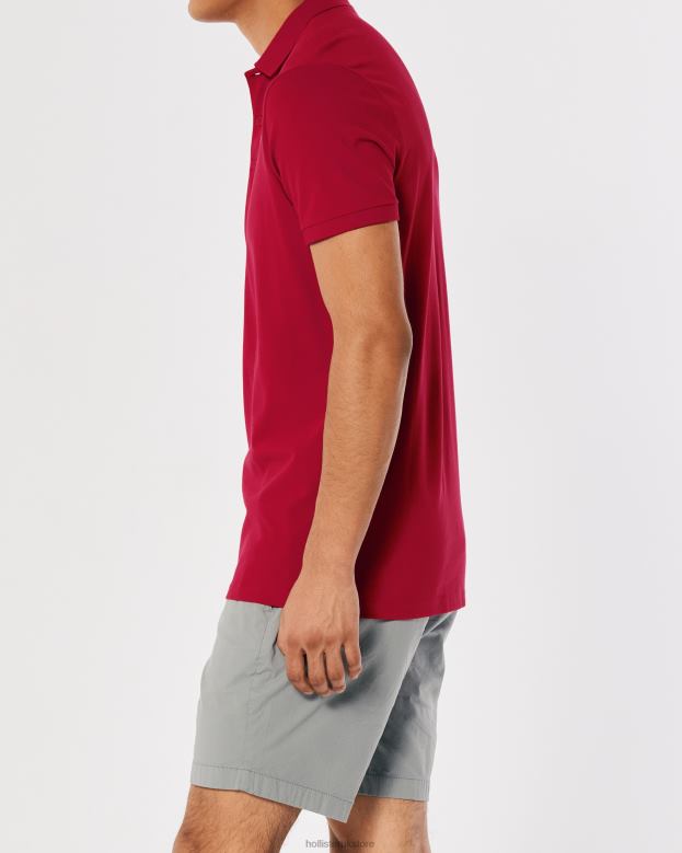 Tops Hollister Men Logo Icon Polo 48820802 Red