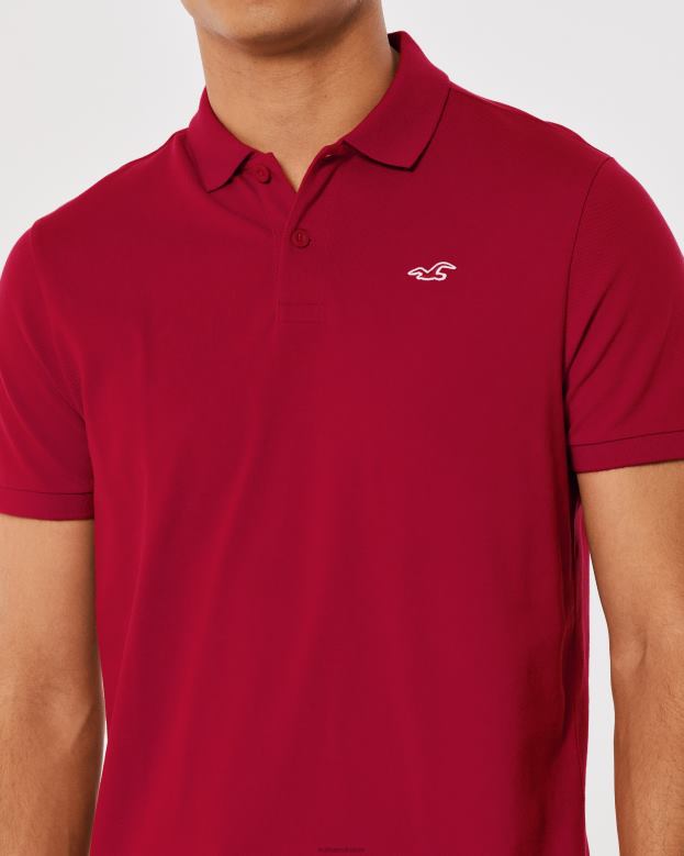 Tops Hollister Men Logo Icon Polo 48820802 Red